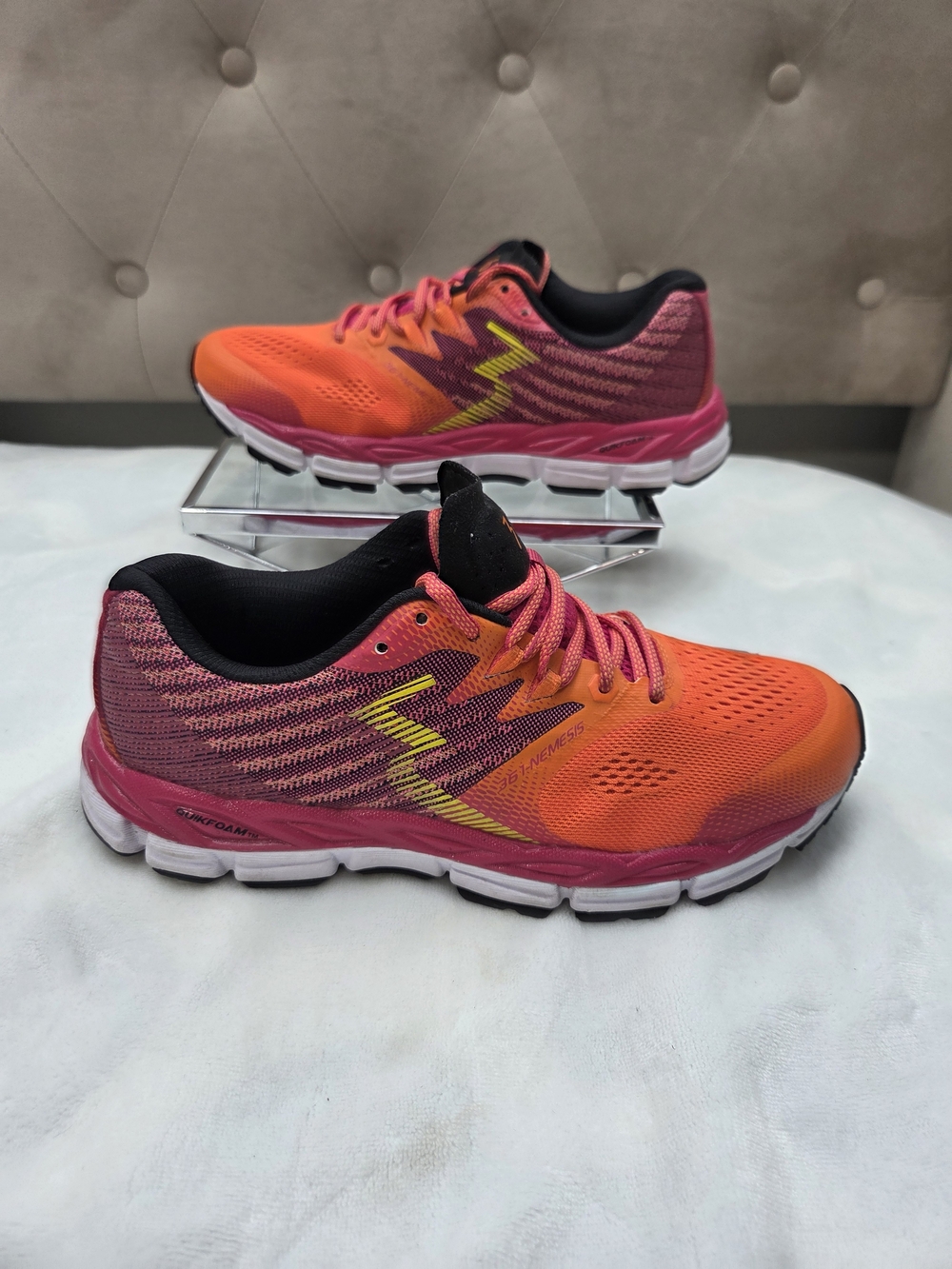 361° Nemesis Women's Running Shoes Orange Pink Athletic Sneakers US 8.5 EU 40